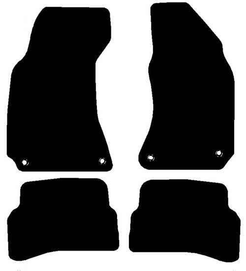 Volkswagen Passat 2000-2005 Car Mats With Round Clips