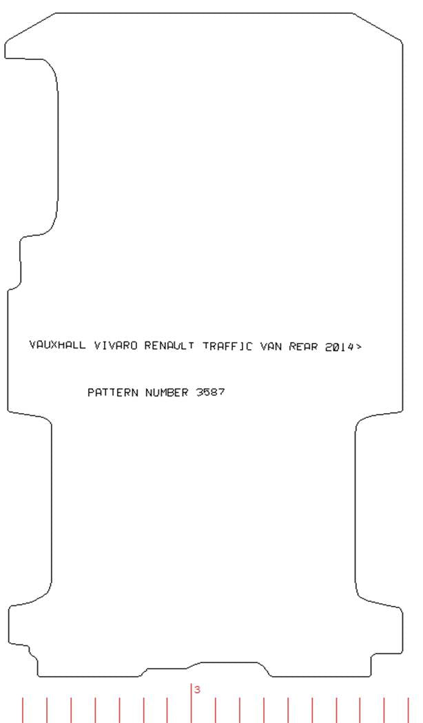 Renault Traffic 2014 / Vauxhall Vivaro Van Rear 2014-2019 LWB 2014-2019