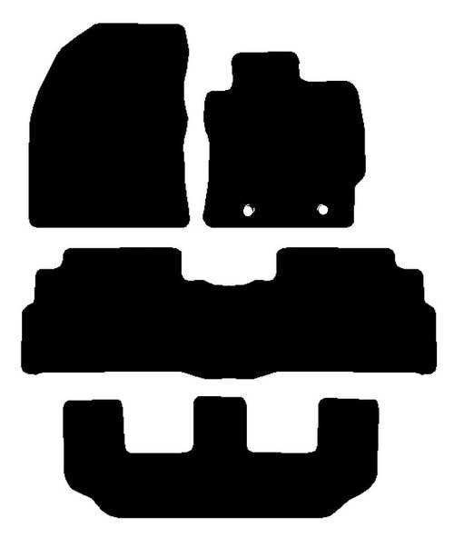 Toyota Verso 2012-2018  7 Seater Version (New Style Twist Clip)