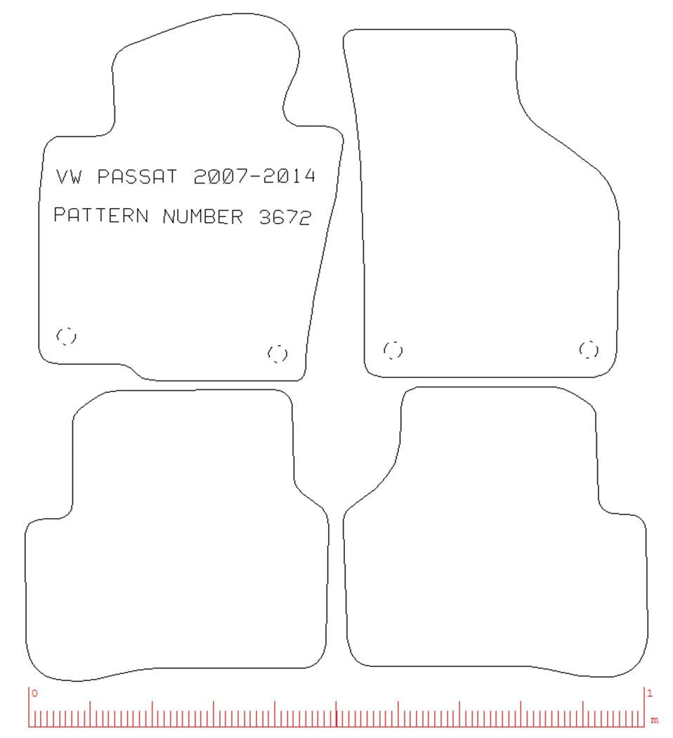 Volkswagen Passat 2007-2015 LHD Car Mats