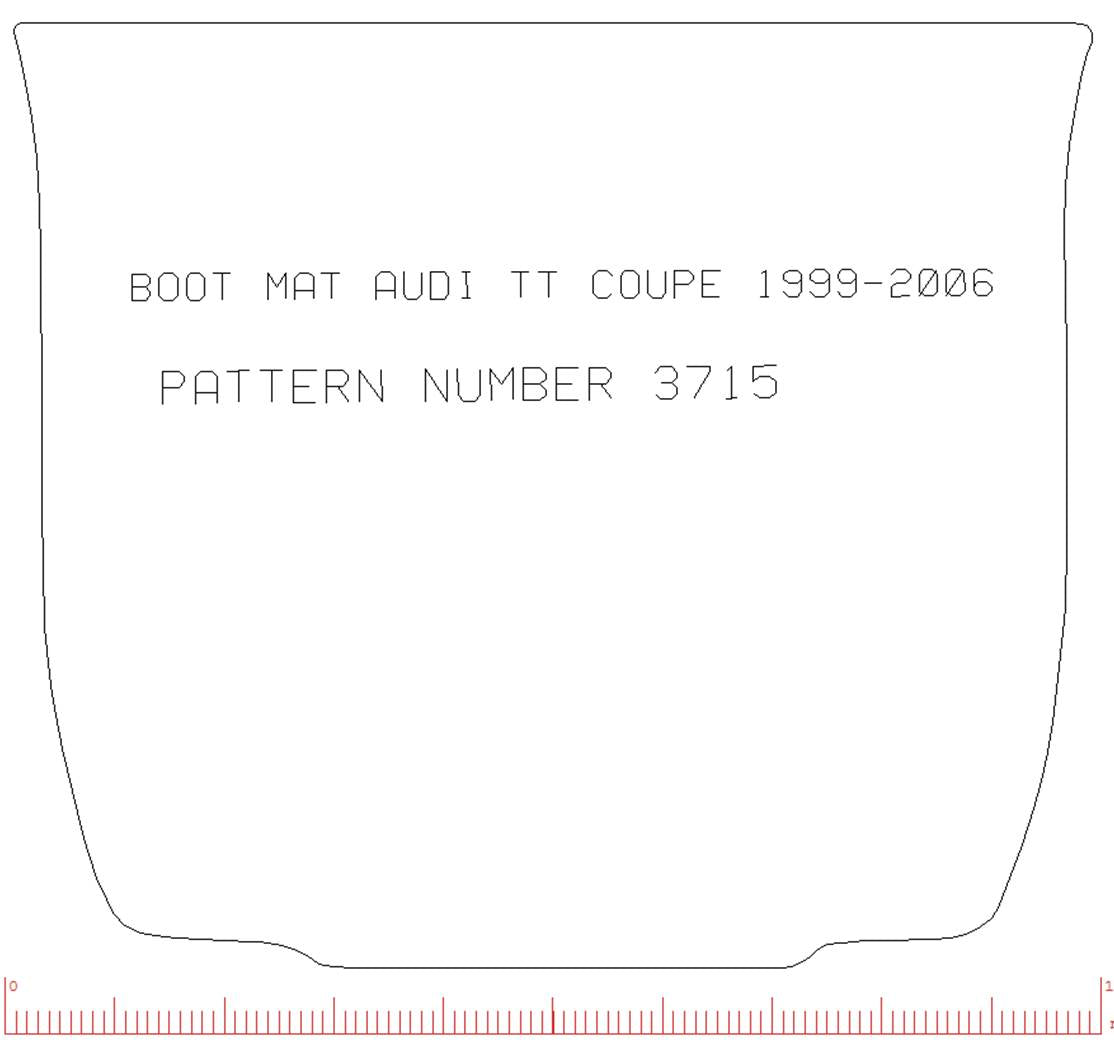 Audi TT 1999-2006 Boot Mat