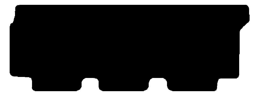 VW T6 Kombi Van Mat - Rear Section Twin Doors 2015-2020