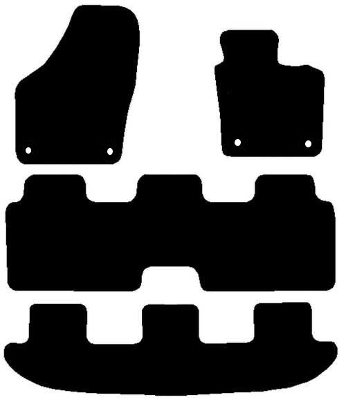 Volkswagen Sharan 2010-2021  With Full Width Rears For 1st And 2nd Row