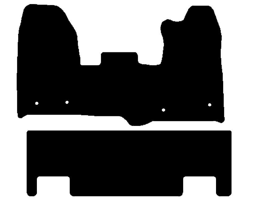 Ford Transit Custom Double Cab 2015-2018  Twin Side Door 4 Clips