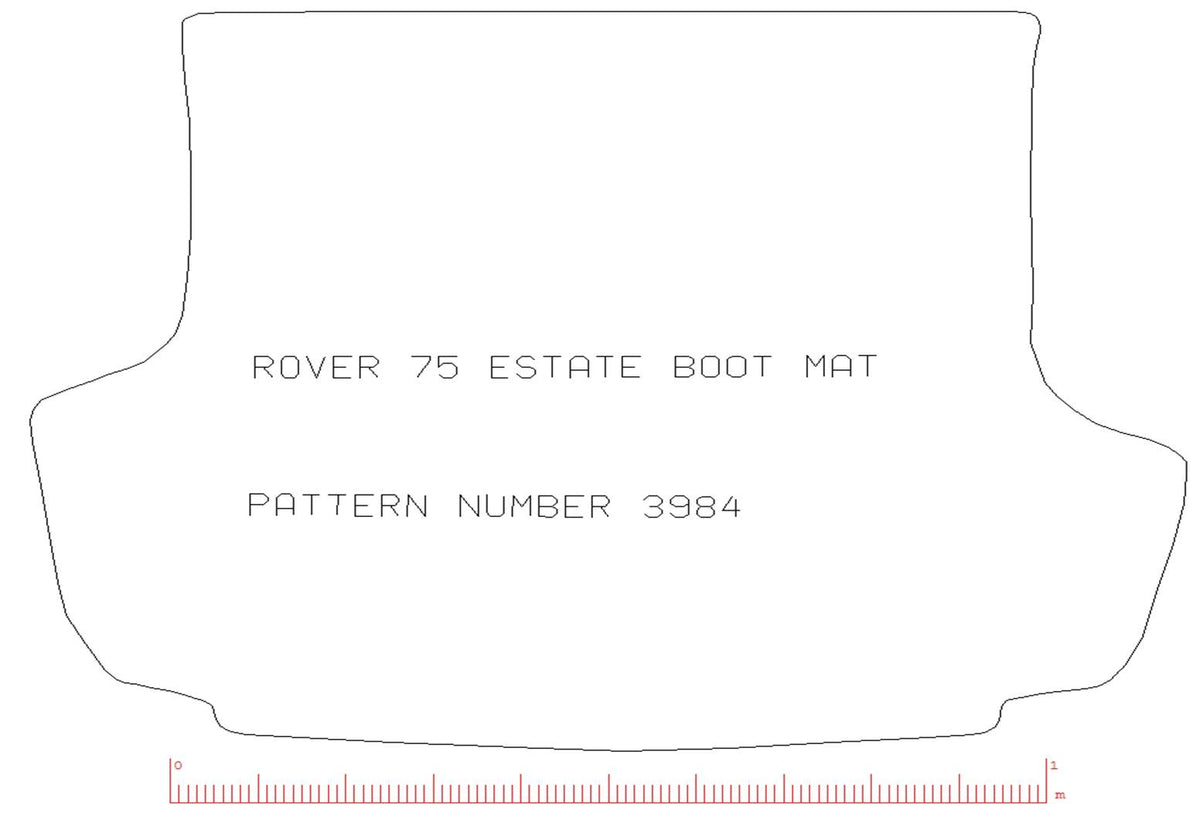 Rover 75 Estate 2001-2005 Boot Mat
