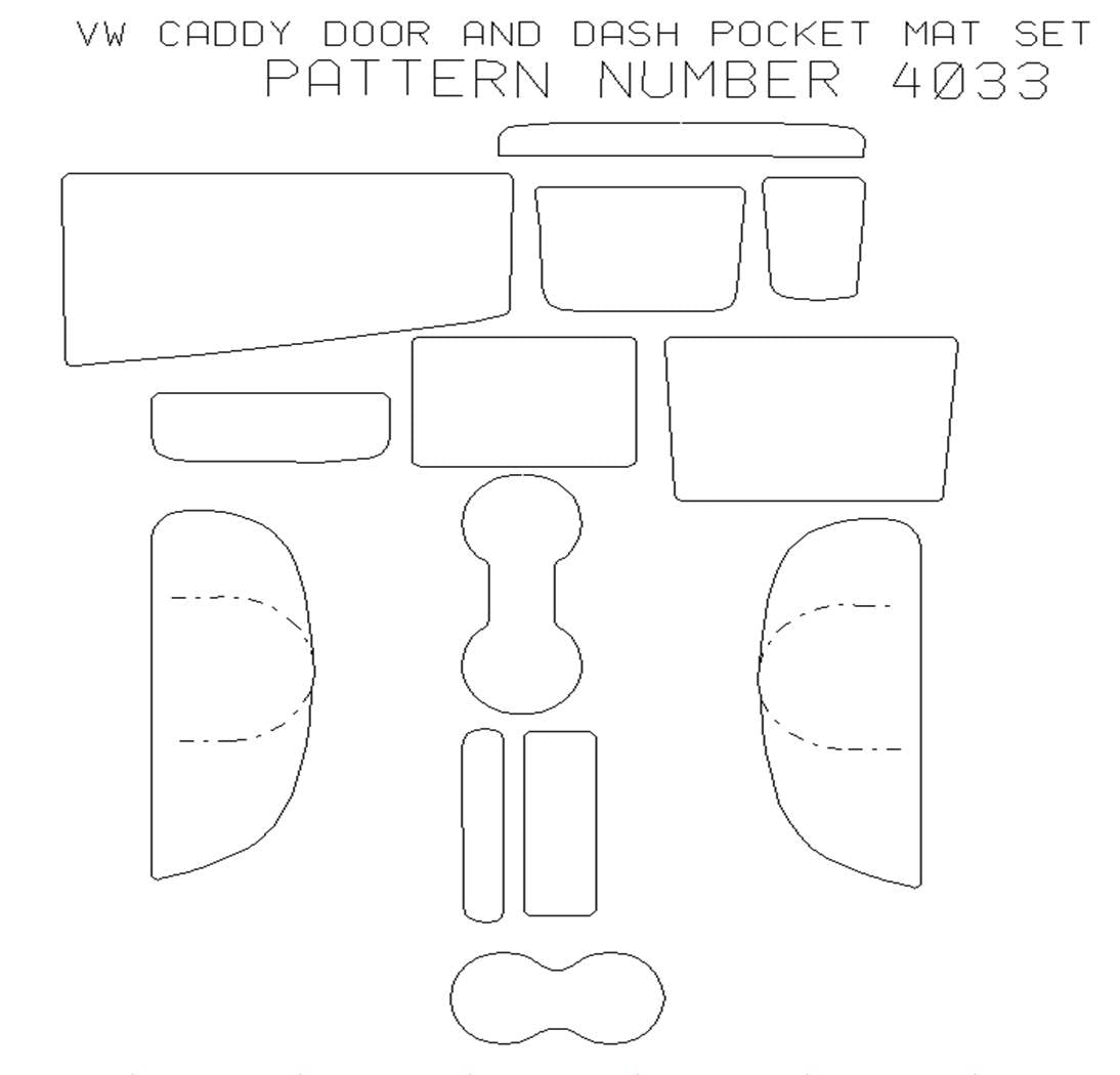 Volkswagen Caddy 2010-2015  Door And Dash Pocket Set