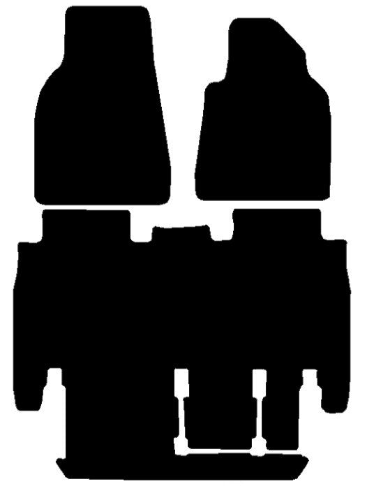 Tesla Model X 2016-Onward  5 Seat Layout