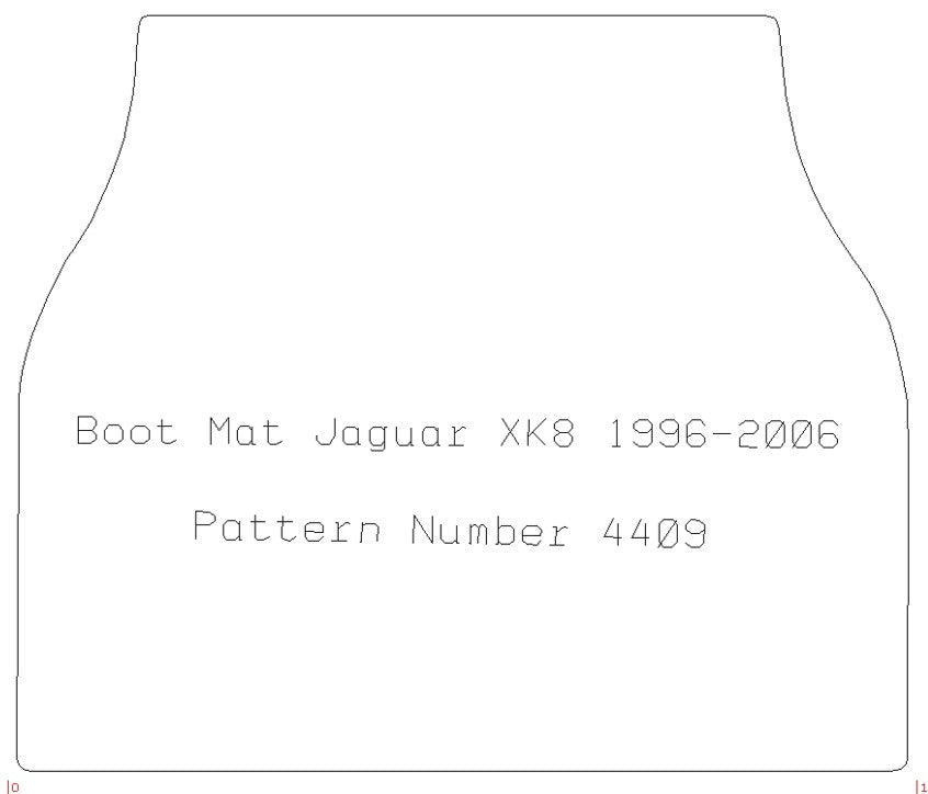 Jaguar XK8 (X100) 1996-2006 RHD Boot Mat