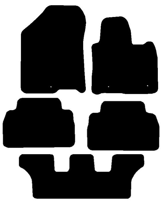 Hyundai Santa FE 2018-Onward  5 Piece Set With Clip Spacing On Driver 31.5cm